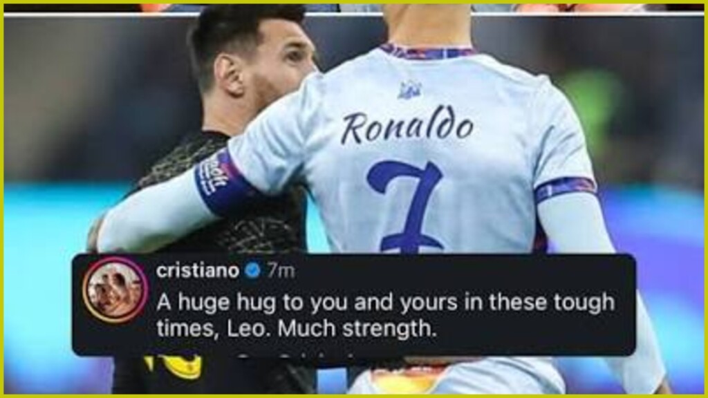 Ronaldo message to Messi